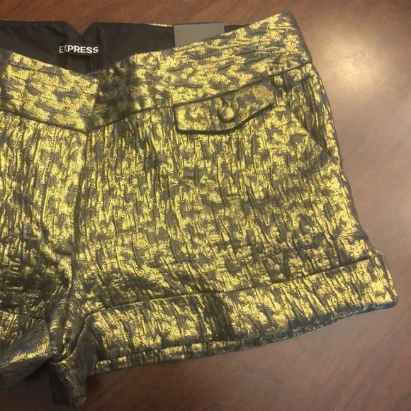 Golden Dress Shorts by Express - Picture 4 of 17
